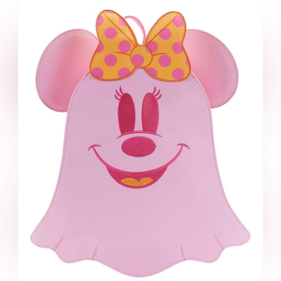 LOUNGEFLY DISNEY GLOW IN THE DARK MINNIE MOUSE GHOST 👻👻 BACKPACK!